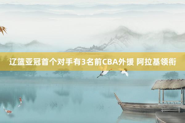 辽篮亚冠首个对手有3名前CBA外援 阿拉基领衔